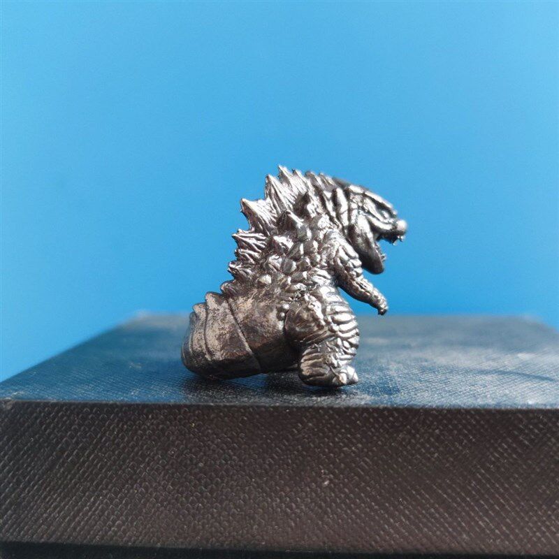 黄铜实心做旧 哥斯拉大战金刚2 帝国崛起 2024哥斯拉模型车内摆件