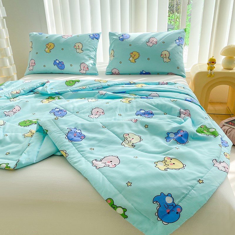 苏香绸夏凉被空调被人造棉儿童幼儿园夏被可机洗棉绸夏季薄款被子