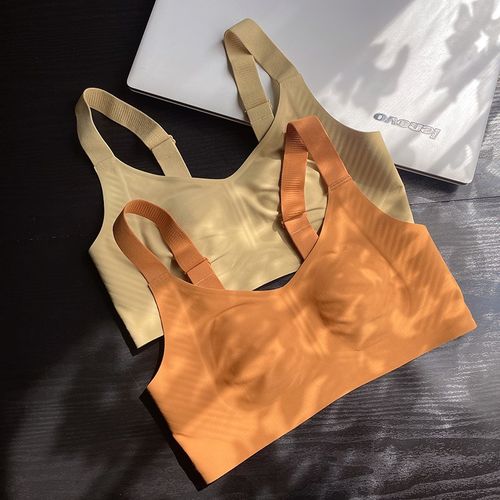 秋冬无痕大胸显小内衣女果冻条薄款聚拢上托收副乳防下垂文胸罩女