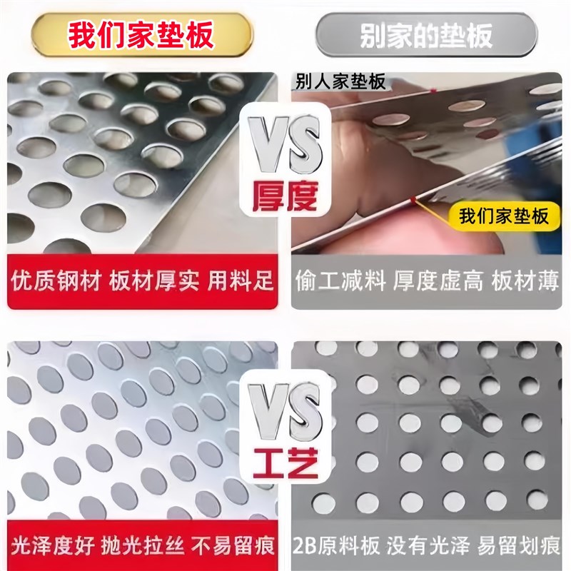 阳台防护网防盗网垫板防盗窗防掉网不锈钢304窗台护栏花架冲孔板