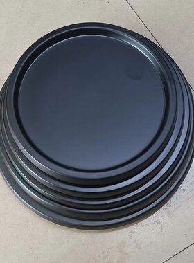 防水盆鱼缸底座圆形竹木底托瓶奇石工艺品展示盘