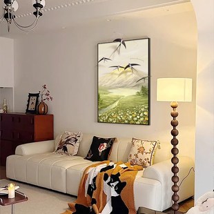 日照金山燕子挂饰装饰画客厅沙发背景墙新款入户玄关挂画