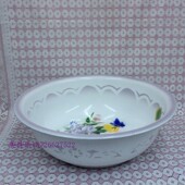 大瓷盆 洗菜盆 春燕鲤鱼蝶盆 洗脸盆 华科料大号搪瓷盆
