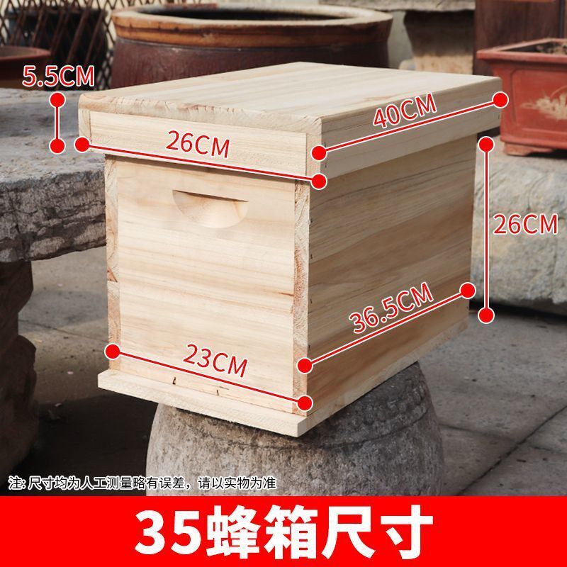 中蜂箱杉木烘干小型六框育王箱土养箱诱蜂箱全带框交尾箱蜂大哥