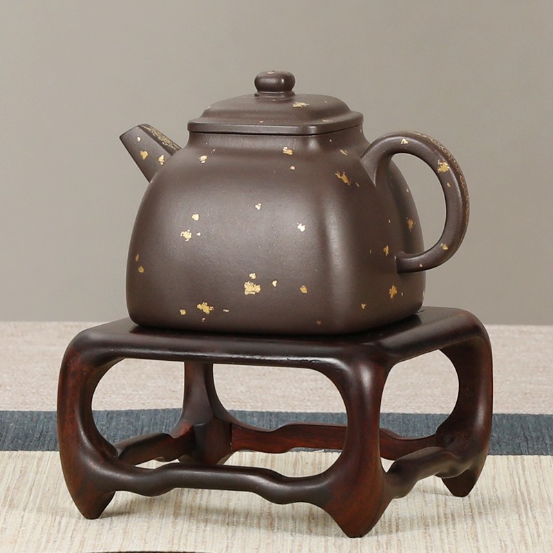 红木盆景瓶古玩奇石小方几茶壶底座实木架紫光檀