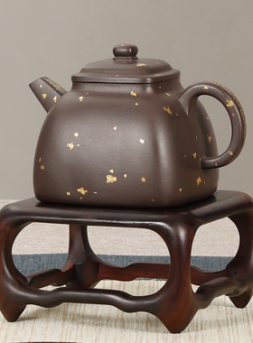 红木盆景瓶古玩奇石小方几茶壶底座实木架紫光檀