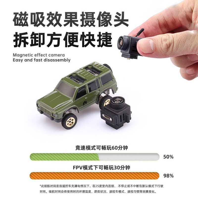 遥控越野车四驱赛车成人电动攀爬男生的玩具男孩fpv迷你小汽车