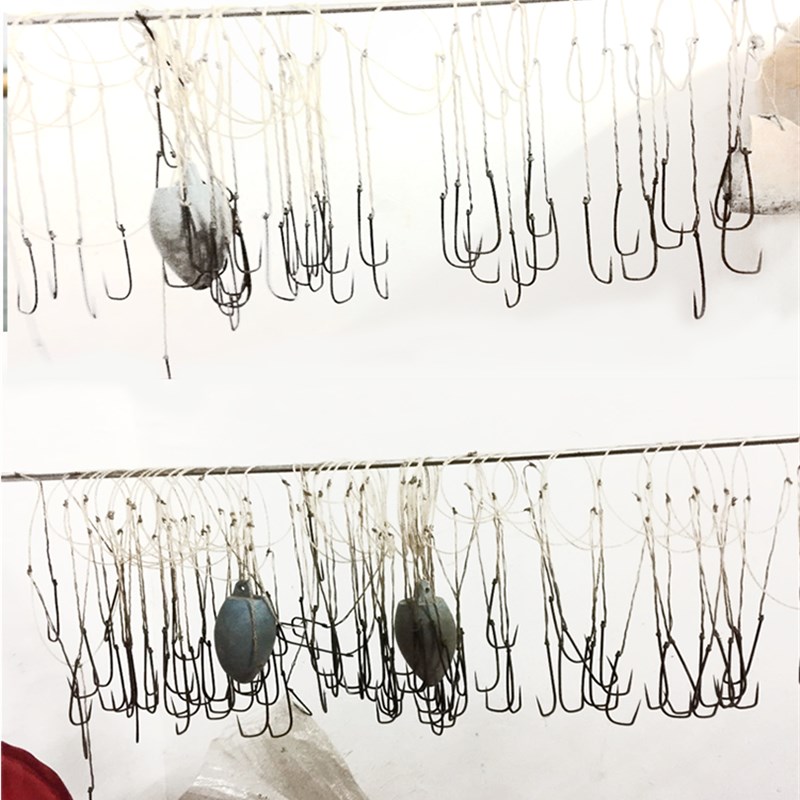 银白色电镀防锈滚钩划钩锚钩高碳钩无倒刺鱼钩大号锚钩渔具包邮