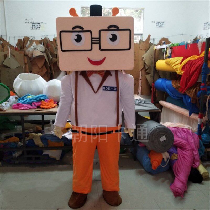 定做卡通服装人i偶电脑手机平板行走玩偶服装行走电视道具表演头