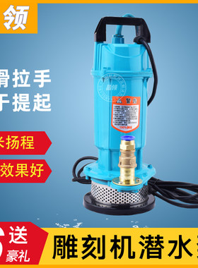 潜水泵小型c单项电动自吸抽水泵220v雕刻机高扬程抽水机雕刻机配