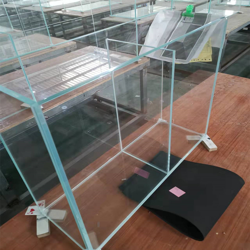 订制金晶超白鱼缸侧滤鱼缸背滤鱼缸底滤缸客厅小鱼缸公司大型鱼缸