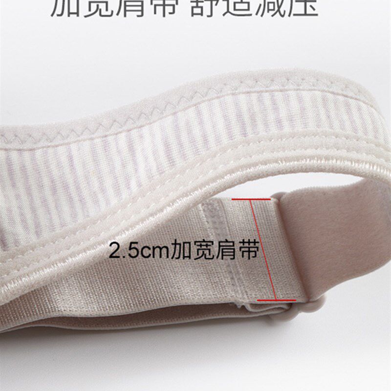 特大号哺乳文胸薄款大胸显小全罩杯孕妇内衣女胖mm前开扣喂奶罩夏