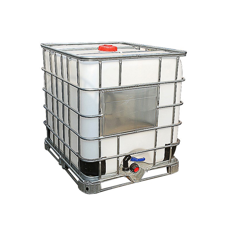 1000L吨桶 带铁架储水桶 化工搅拌桶 1吨方形水塔大口径塑料大桶