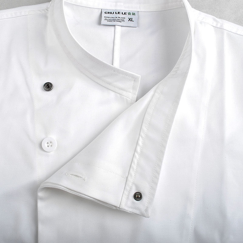 薄款七分袖厨师服夏季酒店宾馆厨房上班青年上装厨师工作服男套装
