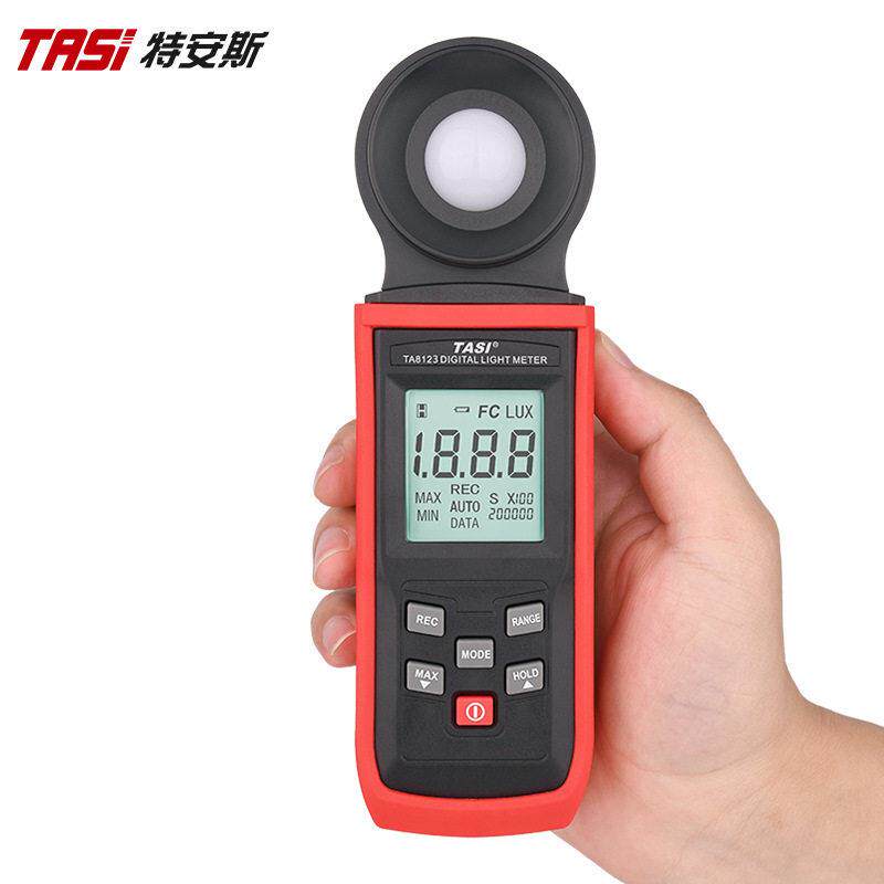 数字照度计TA8123 测光仪 高精度 照度仪 测光表光度亮度计