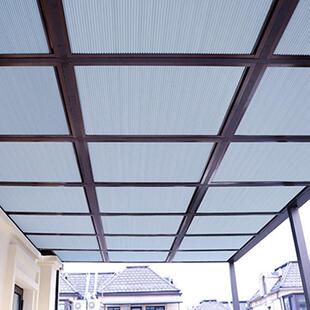 蜂巢帘窝温室遮阳顶帘神器全遮光玻璃顶电动天棚帘隔热天窗