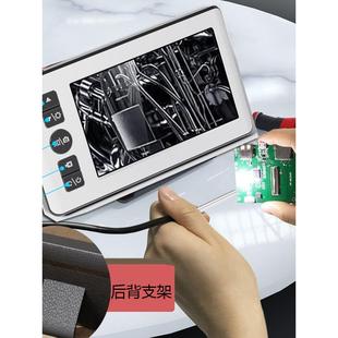 带4.3寸显示屏高清内窥镜汽修工业管道下水道探头防水摄像头3.9mm