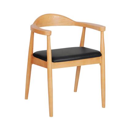 总统椅肯尼迪广岛椅北欧实木餐椅扶手靠背椅子茶室洽谈办公会议椅