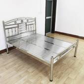SUS环保级无缝床板款 不锈钢床板现代简约1.2米1.5m1.8米单双人床