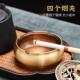 黄铜烟灰缸家用客厅办公室茶桌茶几铜制灰缸高档创意复古个性 摆件