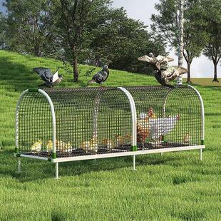 走地鸡笼跑道长条鸡笼管道跑道笼隧道笼农家散养鸡子铁网鸡舍农村