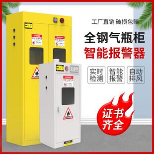实验室全钢防爆柜气瓶柜加厚单瓶双瓶三瓶智能探测危险气体储存柜
