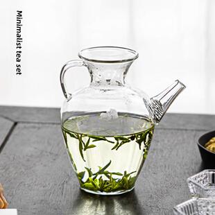 彷古宋代玻璃执壶绿茶专用过滤泡茶器电陶炉水注茶壶公道杯分茶器