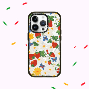 plus壳新款 韩国CASETiF艺术家小清新雏菊草莓适用苹果16promax iphone15防摔套14透明13pro简约12ins