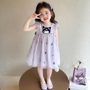 女童连衣裙夏装2025新款精灵女孩公主裙儿童裙子女孩宝宝夏季凉快