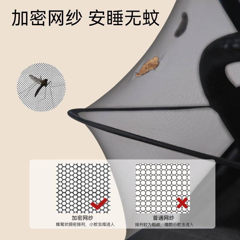 婴儿车蚊帐全罩式通用宝宝推车防蚊罩儿童婴幼儿车罩加大加密网纱