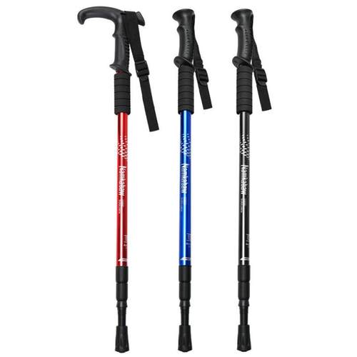 户外旅游登山杖可伸缩老年人爬山拐杖铝合金徒步杖拐棍手杖