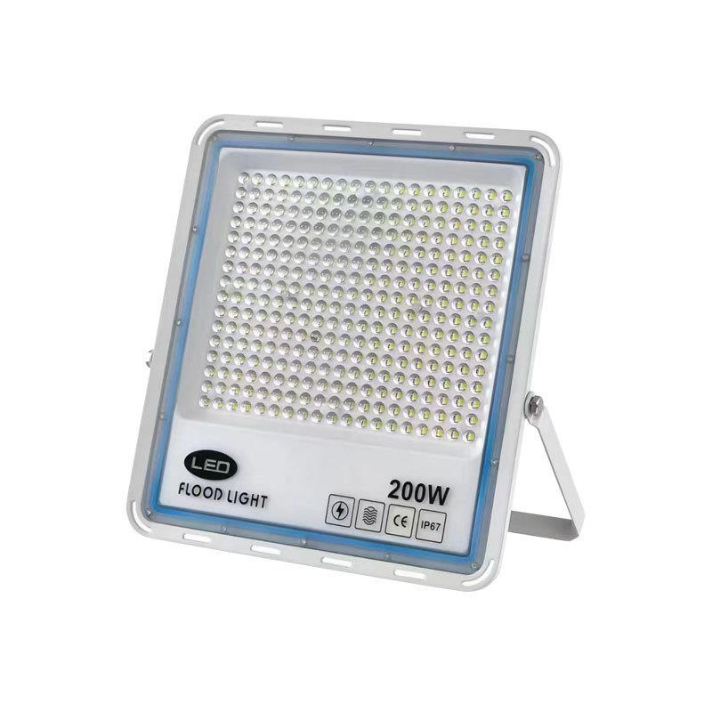 220v市电投光灯led超亮射灯户外防水照明灯室外工程工地厂房探照