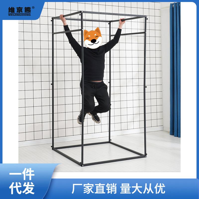 商场服装店试衣间轨道大半圆试衣间门帘简易落地更衣室方形换芳素