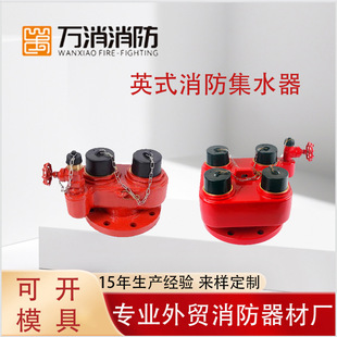 4英寸外贸水泵接合器GOSTcoupling英式BS3360集水器4路英式集水器