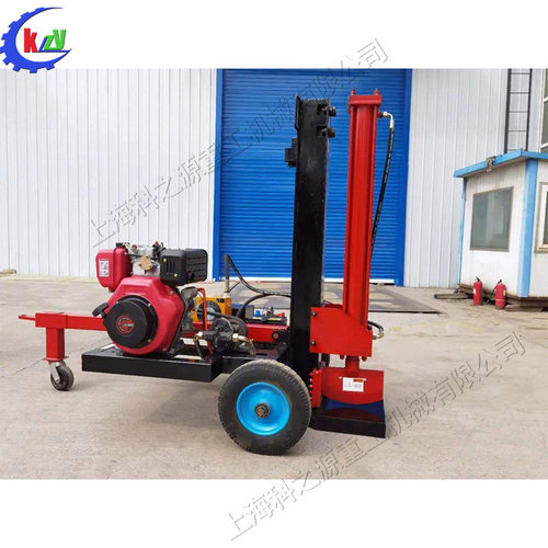 立卧两用劈木机 铡刀式木浆加工拆树机 牵引移动式木墩劈裂机