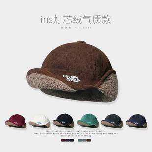 冬季保暖护耳男士雷锋帽加厚羊羔绒男款街头飞行员帽子女骑车防风