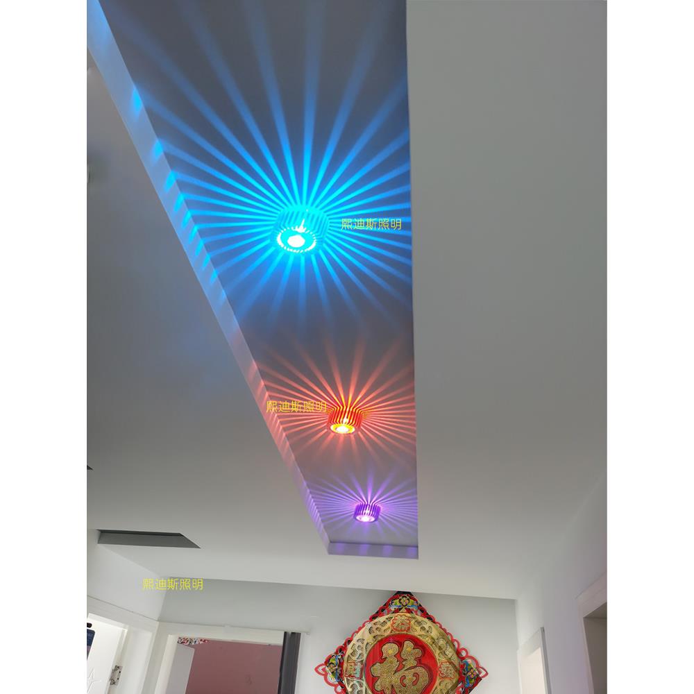 壁灯过道走廊客厅背景射灯led酒店卧室床头灯创意简约KTV墙壁灯具
