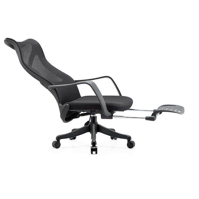 人体工学椅电脑家用职员宿舍可躺舒适久坐透气高背网办公室午休椅