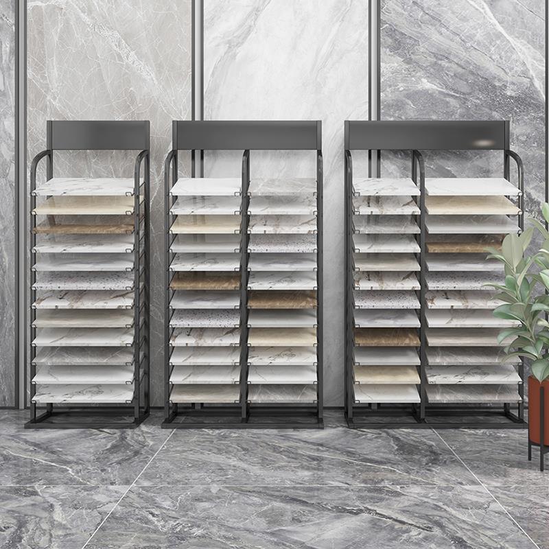 瓷砖示架品样展架立展式橱柜门色NUH板展示柜卡板架子铝扣板玻璃