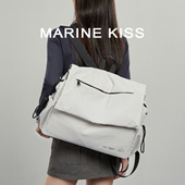 轻便双肩包女2025新款 大容量通勤背包男运动单肩斜挎包休闲托特包