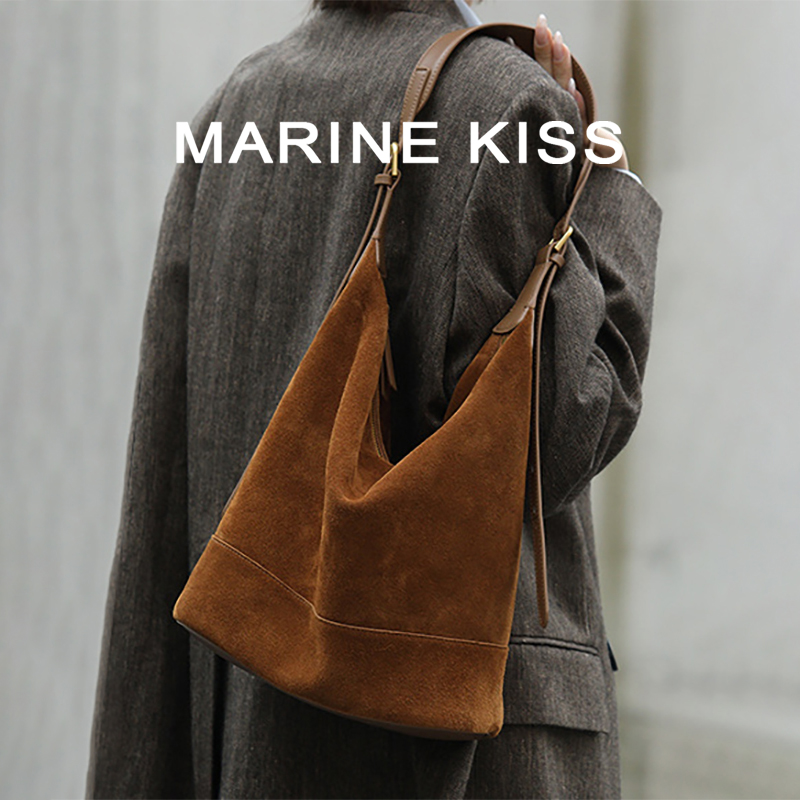 MARINEKISS秋冬2新款通勤水桶包