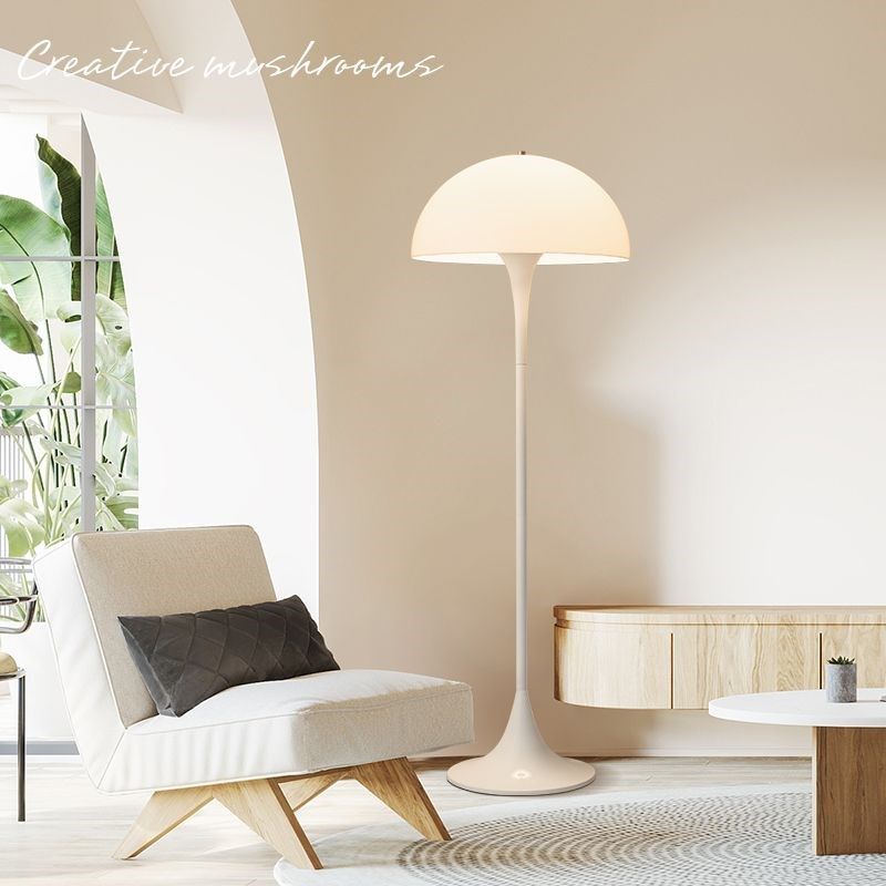 法式奶油风蘑菇落地灯台灯客厅书房高端主卧高级感床头立式氛围灯