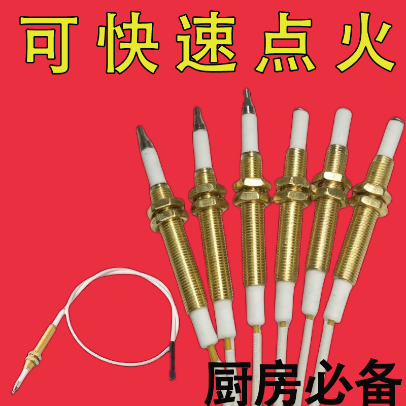 通用燃气炉点火针具点火器感应针点火打火器配件带线一整套