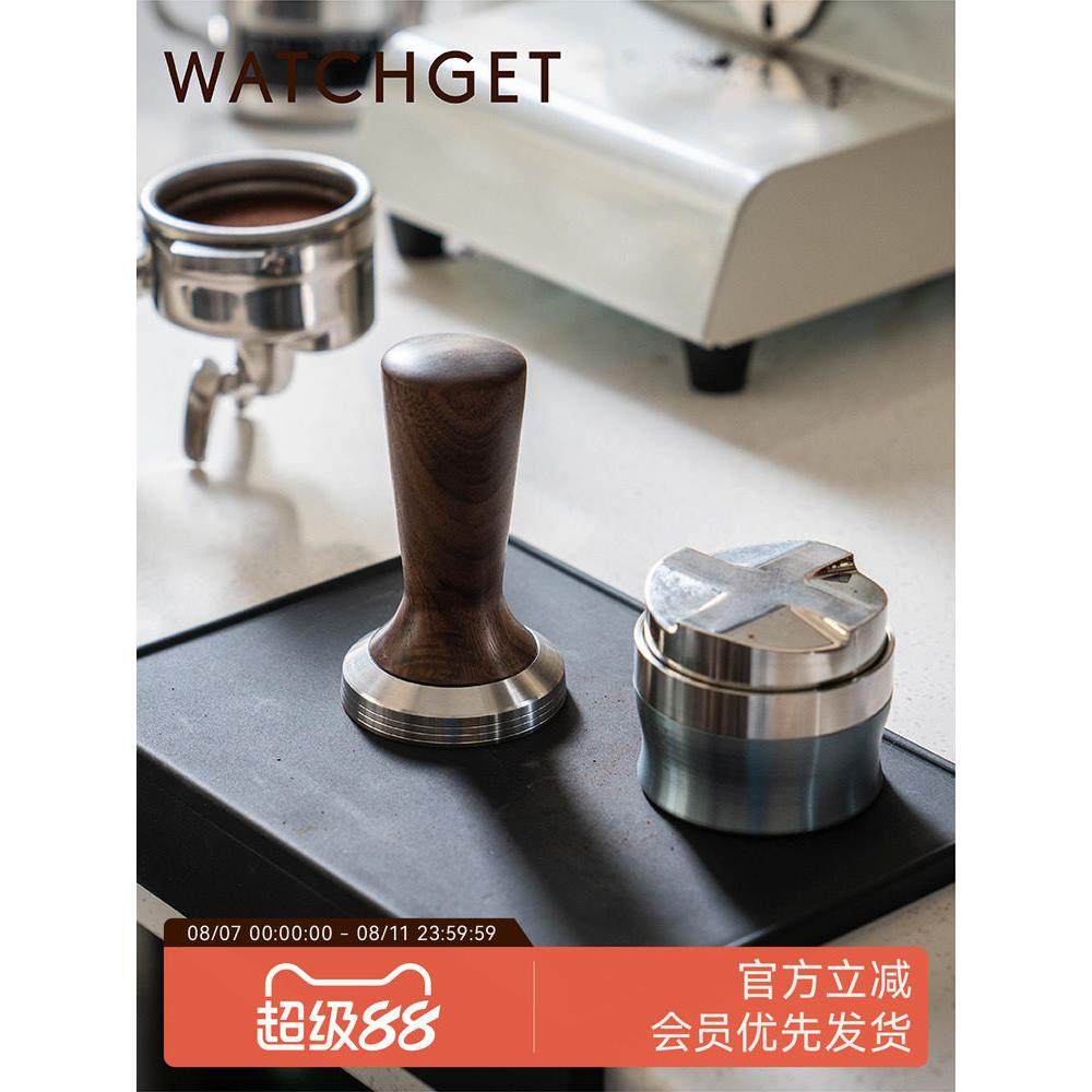 watchget咖啡压粉垫 硅胶防滑布粉锤平面转角垫子吧台机手柄底座