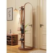 旋转穿衣镜全身落地镜家用女生卧室挂衣帽架一体可置物大试衣镜子