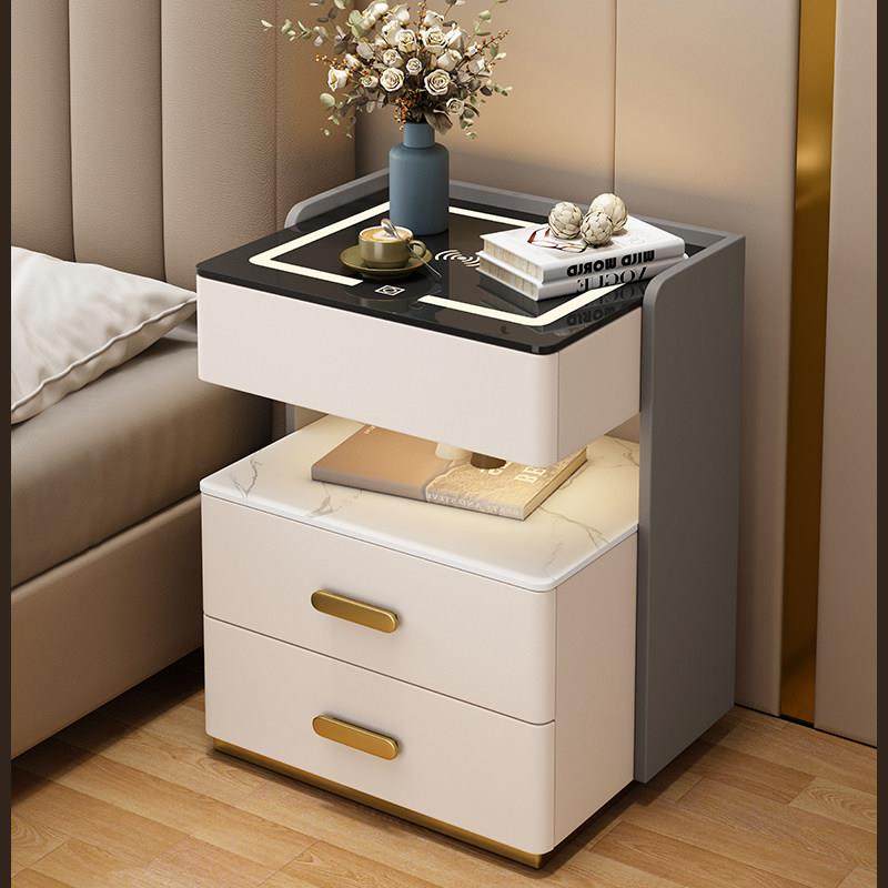 智能保险床头柜多功能实木轻奢卧室保险箱免安装充电储物床边柜,住宅家具,床头柜,淘宝优惠券,粉丝福利购,淘宝优惠卷