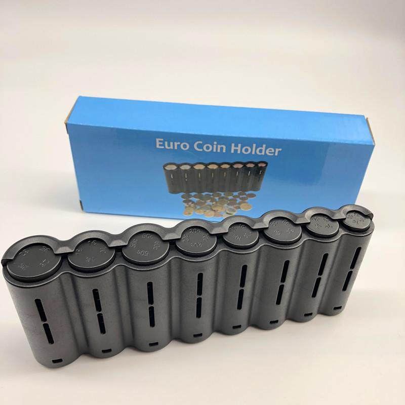 便携式EURO迷你硬币筒欧元储币筒储币存钱罐 欧盟国家硬币收纳筒