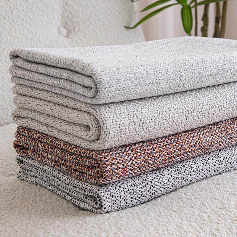 34高档加厚粗棉麻布料面料订做沙发垫套罩拉链全包订制拆洗靠背套