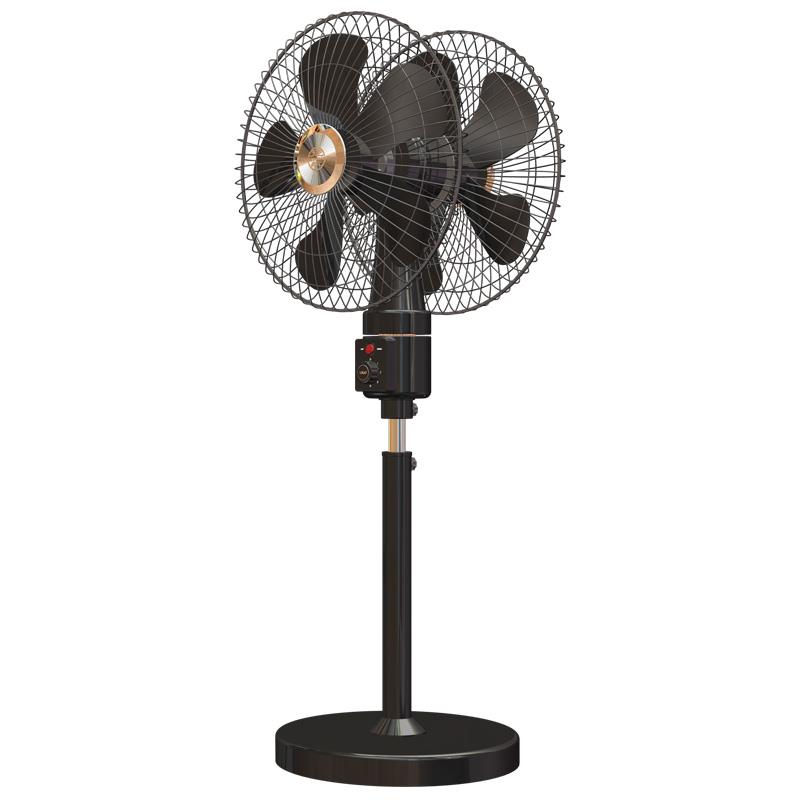 双头风扇360度旋转摇头电风扇工业商用大排档饭店18寸落地扇大风