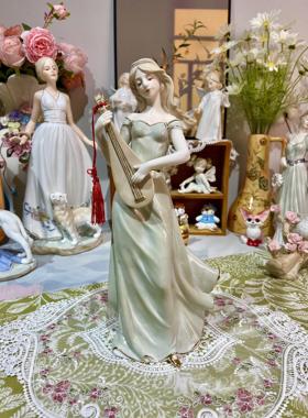 创意女孩陶瓷摆饰KEC柜家客居厅酒房间少女心装饰品结婚礼物送新